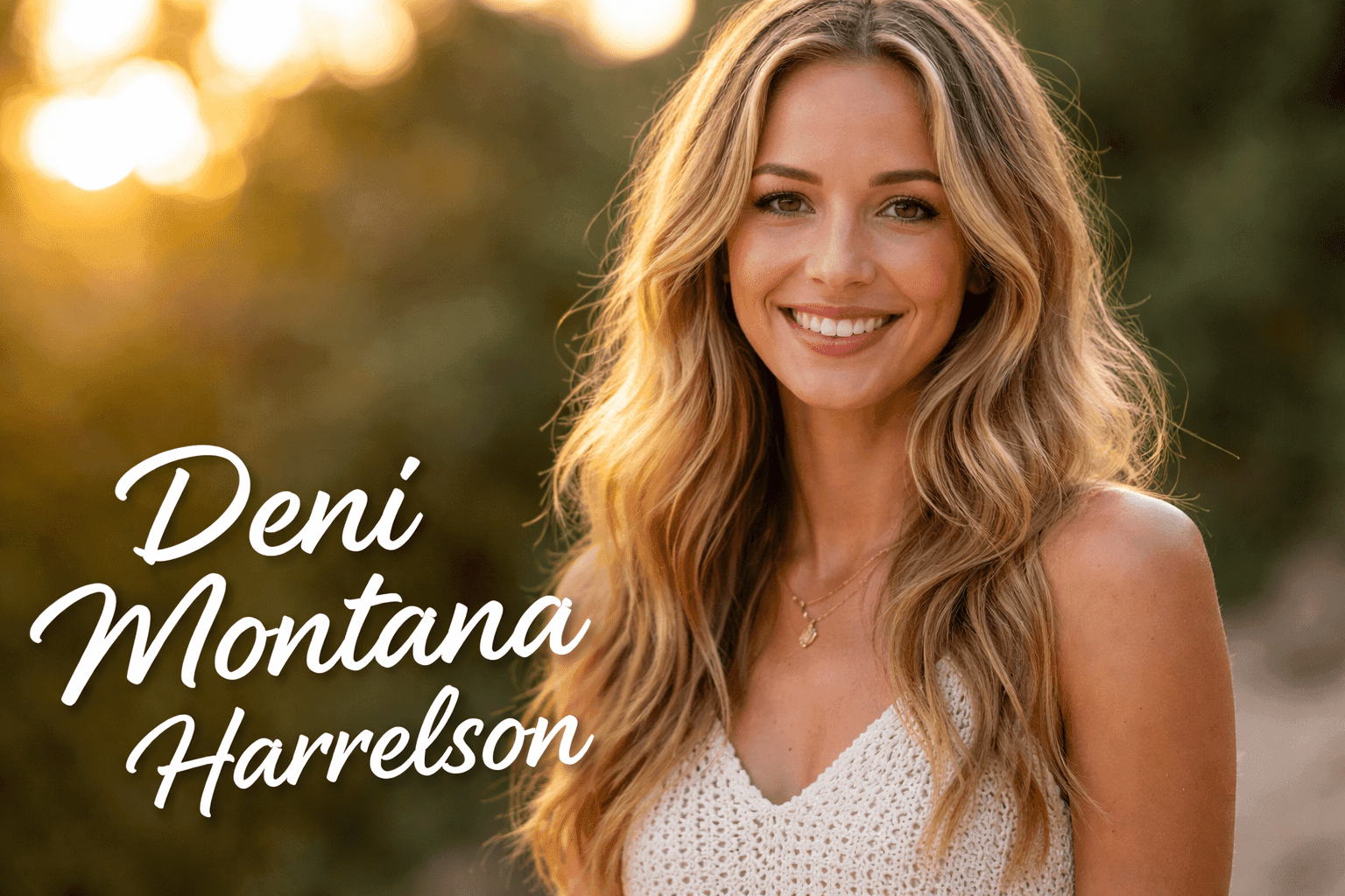 Deni Montana Harrelson – rare image