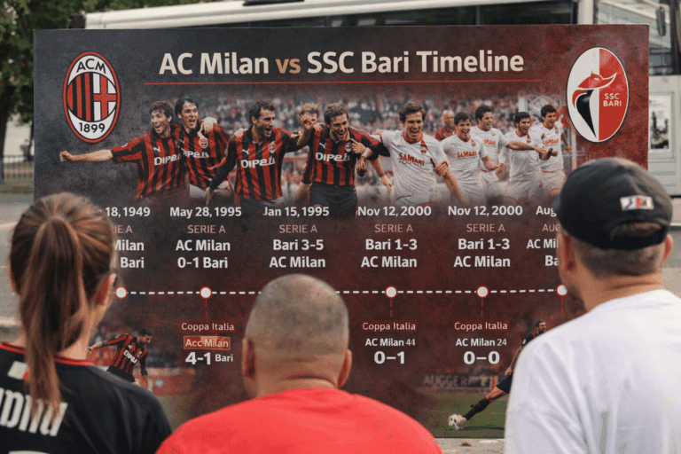 AC Milan vs SSC Bari Timeline