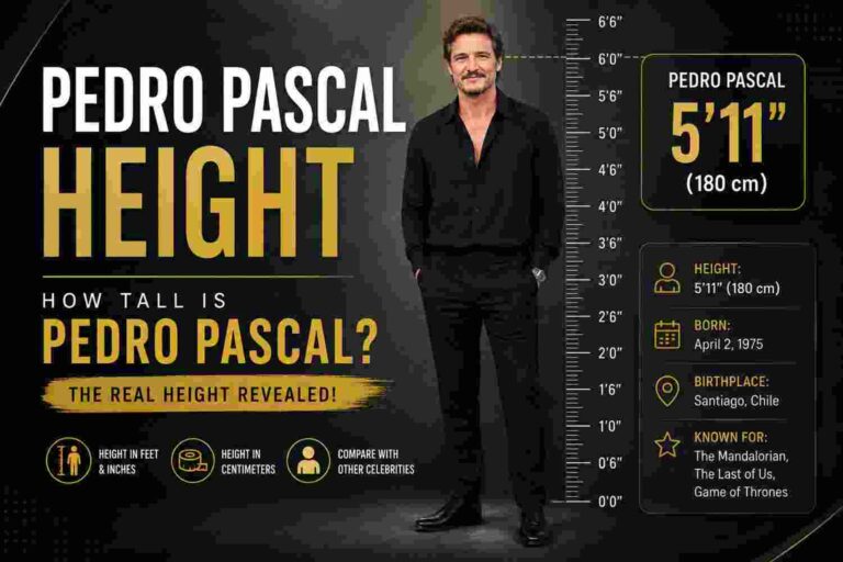 Pedro Pascal Height