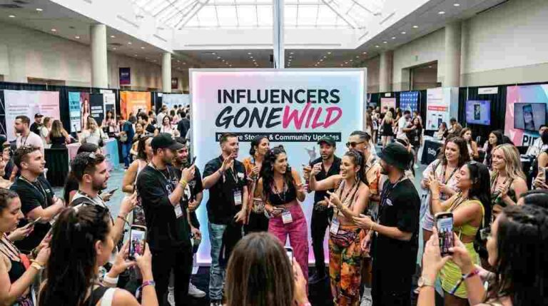 Influencers Gonewild concept showing viral social media moments and online influencer trends