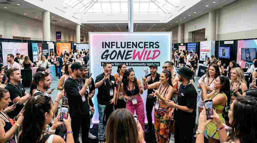 Influencers Gonewild concept showing viral social media moments and online influencer trends