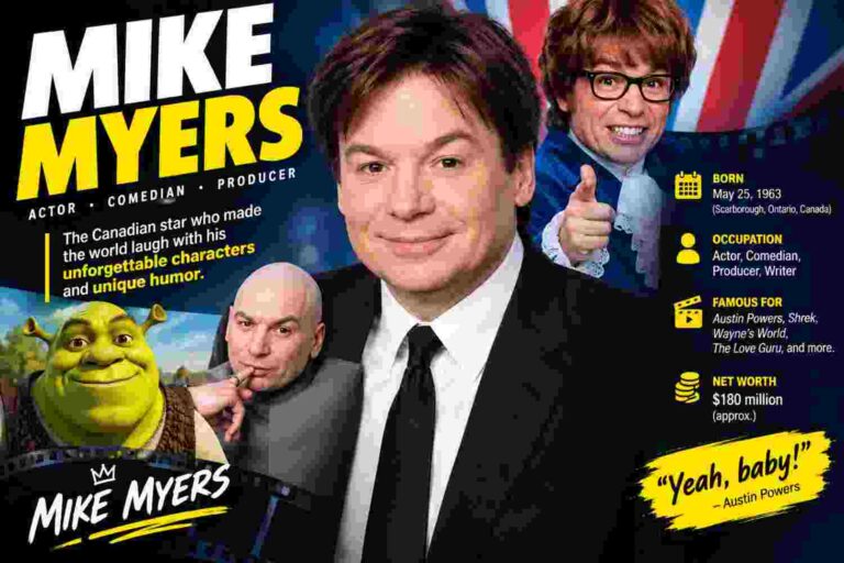 Mike Myers in Minecraft stalking three players hiding behind a door in a dark blocky mansion hallway